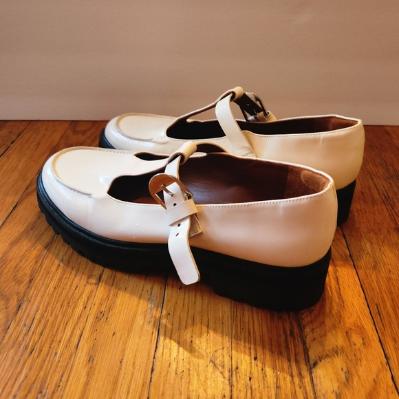REFORMATION Abalonia Chunky White Mary Janes - Picture 6 of 12